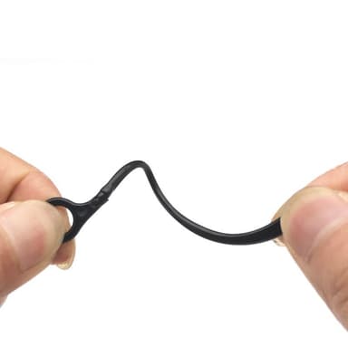Öronkrokar för trådlöst Bluetooth-headset 6/7/8/9 mm Svart