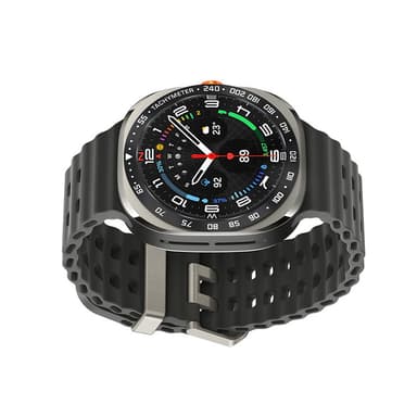Ram i rostfritt stål för Samsung Galaxy Watch Ultra Svart + Vit