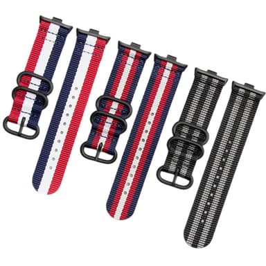 Xiaomi Mi Band 8 Pro Nylon klockarmband Svart