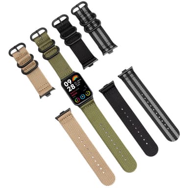 Xiaomi Mi Band 8 Pro Nylon klockarmband Svart