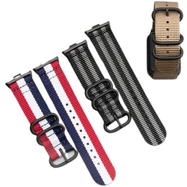 Xiaomi Mi Band 8 Pro Nylon klockarmband Svart