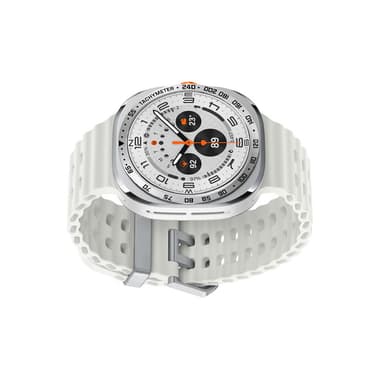 Ram i rostfritt stål för Samsung Galaxy Watch Ultra Silver + svart