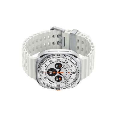 Ram i rostfritt stål för Samsung Galaxy Watch Ultra Silver + svart