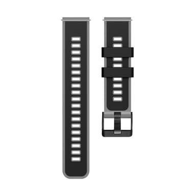 Silikonarmband för Garmin Venu2/2S/SP/2plus Svart+grå
