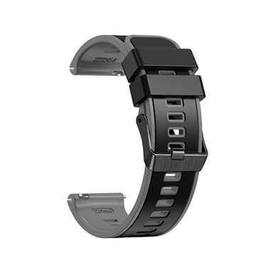 Silikonarmband för Garmin Venu2/2S/SP/2plus Svart+grå