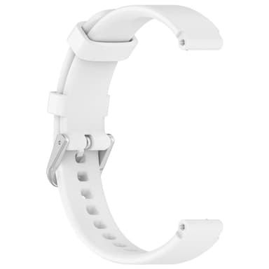 Högkvalitativt Klockarmband i Silikon, 12 mm Vit