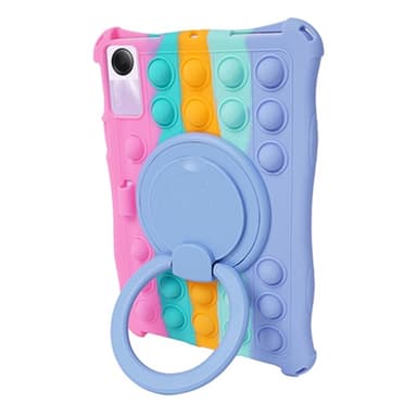 SKALO Xiaomi Redmi Pad SE Stöttåligt Armor Popit Silikon Skal - Rainbow