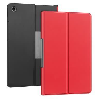 SKALO Lenovo Tab Plus 11.5"" Duofold PU-Läder Fodral - Röd