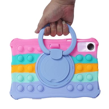 SKALO Xiaomi Redmi Pad SE Stöttåligt Armor Popit Silikon Skal - Rainbow