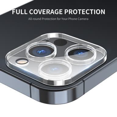2-PACK SKALO iPhone 15 Pro 3D Linsskydd/Kameraskydd Härdat Glas