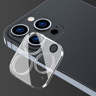 2-PACK SKALO iPhone 15 Pro 3D Linsskydd/Kameraskydd Härdat Glas