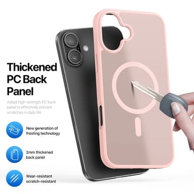 DUX DUCIS iPhone 16 Yind Series Matt Finish Skal - Rosa