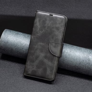 SKALO Motorola Moto G54 5G Plånboksfodral i PU-Läder - Svart