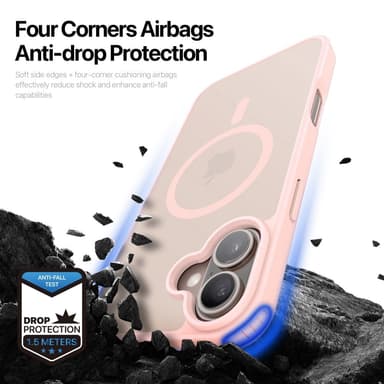 DUX DUCIS iPhone 16 Yind Series Matt Finish Skal - Rosa