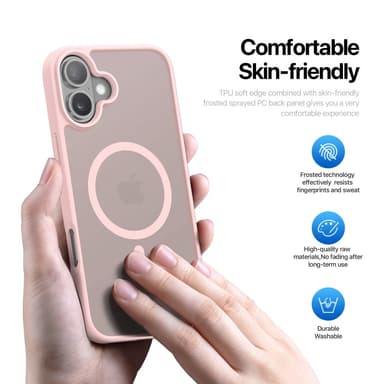 DUX DUCIS iPhone 16 Yind Series Matt Finish Skal - Rosa