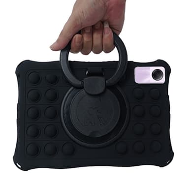 SKALO Xiaomi Redmi Pad SE Stöttåligt Armor Popit Silikon Skal - Svart