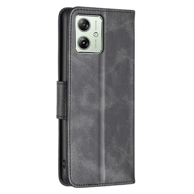 SKALO Motorola Moto G54 5G Plånboksfodral i PU-Läder - Svart
