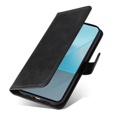 SKALO Xiaomi Redmi Note 13 Pro 5G PU-Läder Plånboksfodral - Svart