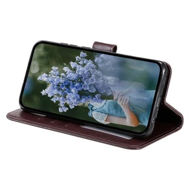 SKALO Motorola Moto G52 Mandala Plånboksfodral - Brun