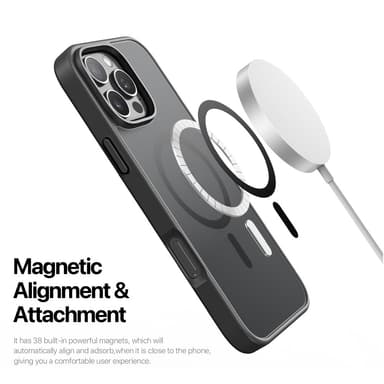 DUX DUCIS iPhone 16 Pro Max Yind Series Matt Finish Skal - Svart