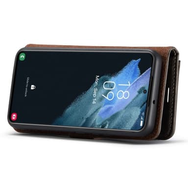 DG MING Samsung S24 2-i-1 Magnet Plånboksfodral - Grå