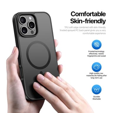 DUX DUCIS iPhone 16 Pro Max Yind Series Matt Finish Skal - Svart