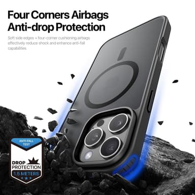 DUX DUCIS iPhone 16 Pro Max Yind Series Matt Finish Skal - Svart