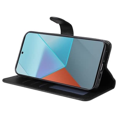 SKALO Xiaomi Redmi Note 13 Pro 5G PU-Läder Plånboksfodral - Svart