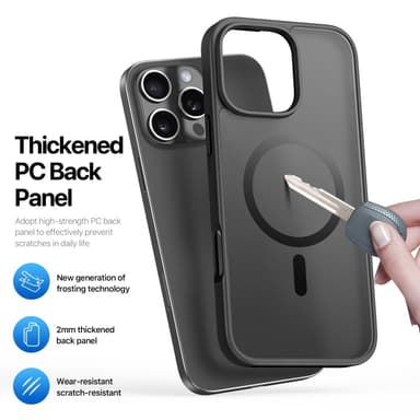 DUX DUCIS iPhone 16 Pro Max Yind Series Matt Finish Skal - Svart