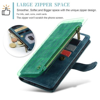 CaseMe Samsung A34 5G CaseMe Big Wallet Plånboksfodral - Blå