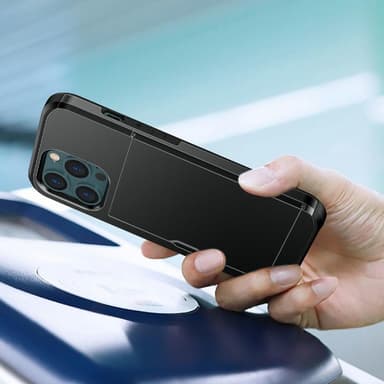 SKALO iPhone 13 Armor Skal Korthållare - Grön
