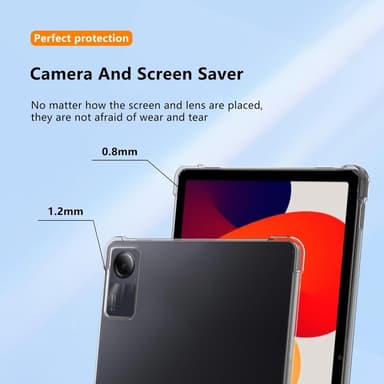 SKALO Xiaomi Redmi Pad SE TPU Skal - Transparent