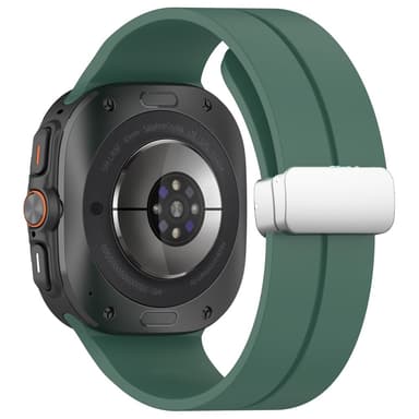 SKALO Silikonarmband metallspänne Samsung Watch Ultra 47mm - Grön