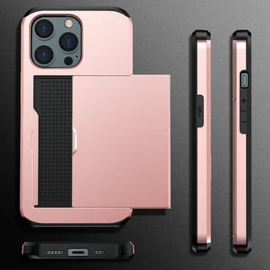 SKALO iPhone 13 Armor Skal Korthållare - Grön