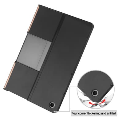 SKALO Lenovo Tab Plus 11.5"" Duofold PU-Läder Fodral - Roséguld