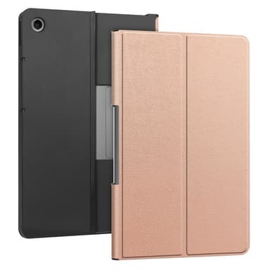 SKALO Lenovo Tab Plus 11.5"" Duofold PU-Läder Fodral - Roséguld