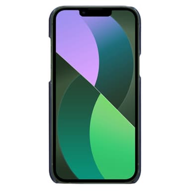 SKALO iPhone 14 Plus PU-Läder Korthållare Skal - Blå