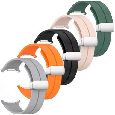SKALO Silikonarmband metallspänne Samsung Watch Ultra 47mm - Orange