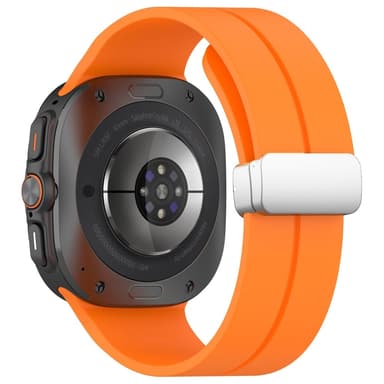 SKALO Silikonarmband metallspänne Samsung Watch Ultra 47mm - Orange