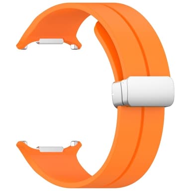 SKALO Silikonarmband metallspänne Samsung Watch Ultra 47mm - Orange