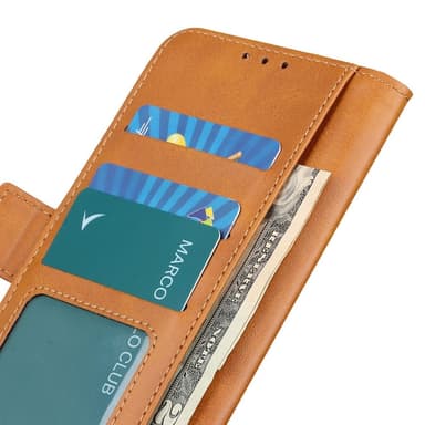 SKALO OnePlus Nord 3 5G / Ace 2V Premium Plånboksfodral - Ljusbrun