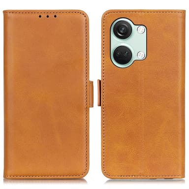 SKALO OnePlus Nord 3 5G / Ace 2V Premium Plånboksfodral - Ljusbrun