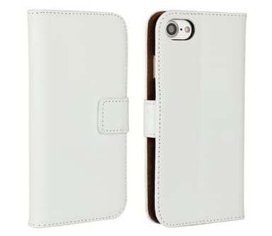 SKALO iPhone 7/8 Plånboksfodral Äkta Skinn - Svart