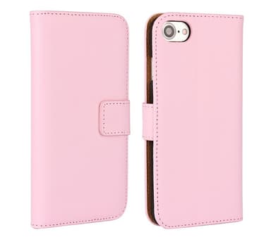SKALO iPhone 7/8 Plånboksfodral Äkta Skinn - Svart