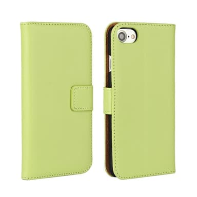 SKALO iPhone 7/8 Plånboksfodral Äkta Skinn - Svart