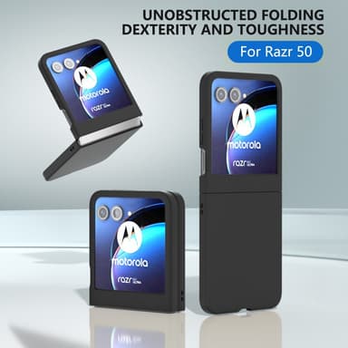 SKALO Motorola Razr 50 5G Skin-touch Fold Skal - Svart