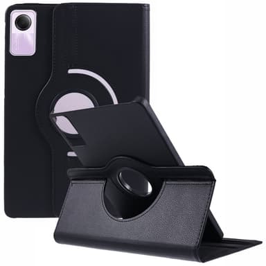 SKALO Xiaomi Redmi Pad SE 360 Litchi Fodral - Svart