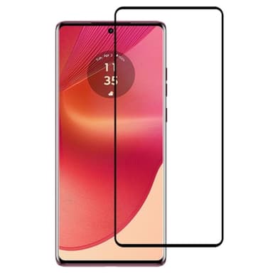 SKALO Motorola Edge 50 Fusion Heltäckande Skärmskydd Härdat Glas - Svart