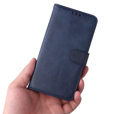 SKALO Xiaomi Redmi 13C 4G PU-Läder Plånboksfodral - Blå