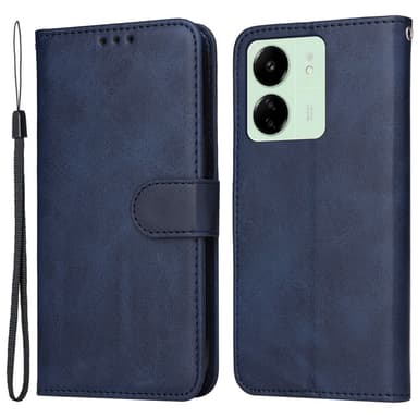 SKALO Xiaomi Redmi 13C 4G PU-Läder Plånboksfodral - Blå